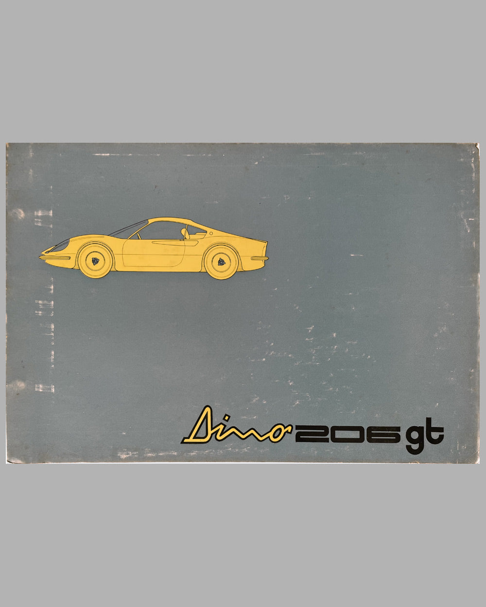 Ferrari 206 GT Dino factory spare parts catalog, 1969