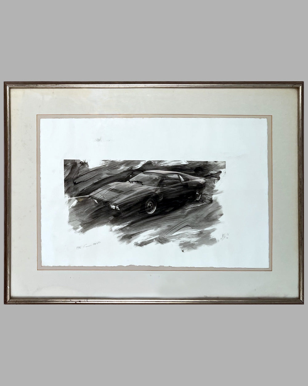 1986 Ferrari 288 GTO b&w photograph by Martyn Goddard