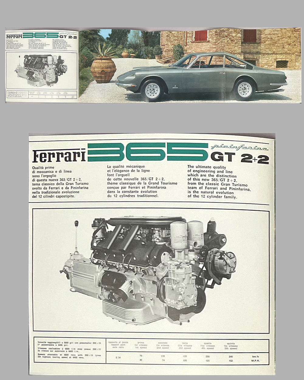 Ferrari 365 GT 2+2 factory sale brochure, 1968, #19/68 5