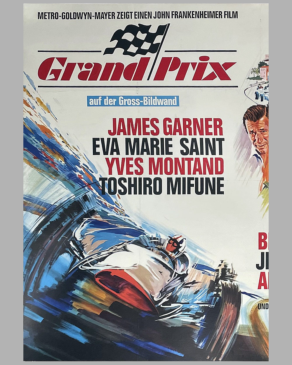 Grand Prix original movie poster, 1966 2