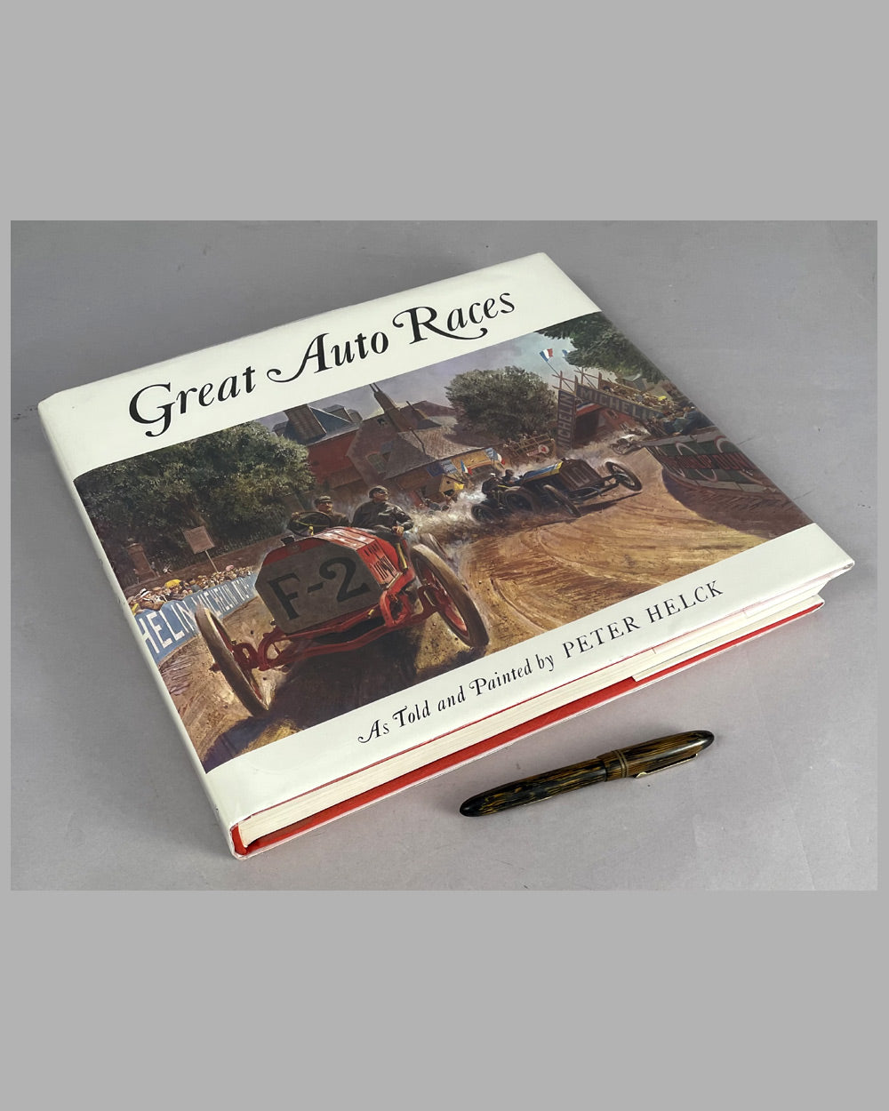 Great Auto Races as told and painted book by Peter Helck, 1975