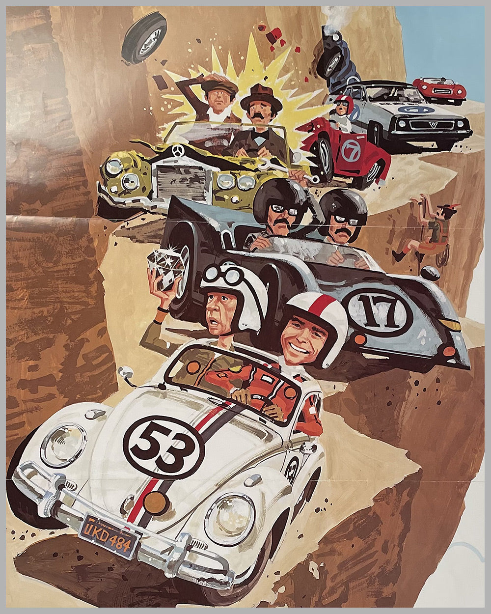 Herbie Goes To Monte Carlo Walt Disney movie poster, 1977 2