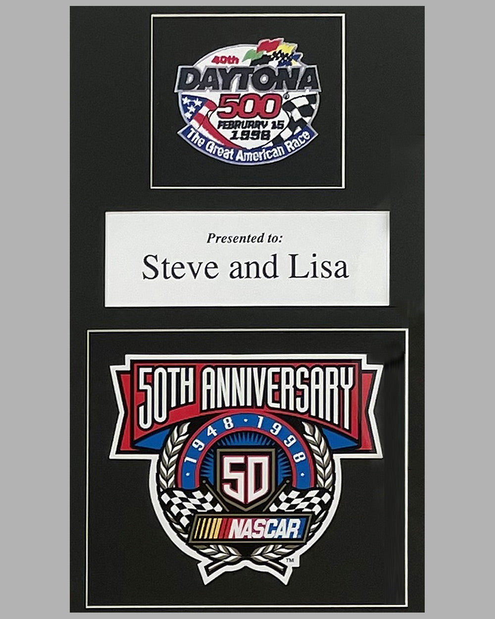 Justice at Last montage autographed by Dale Earnhardt 3