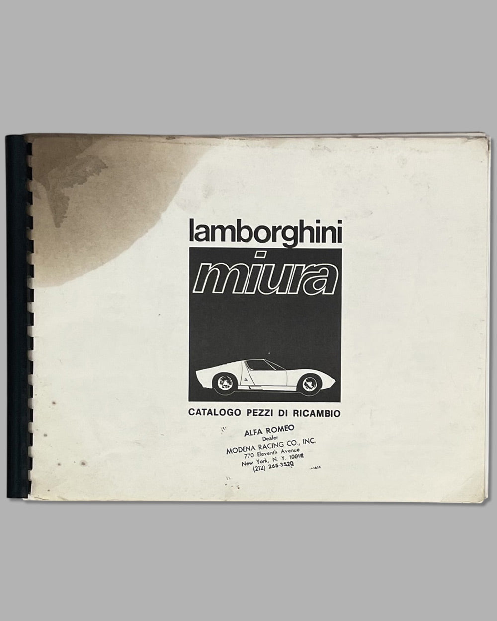 Three Lamborghini Miura P400 mid 1960’s factory publications 2