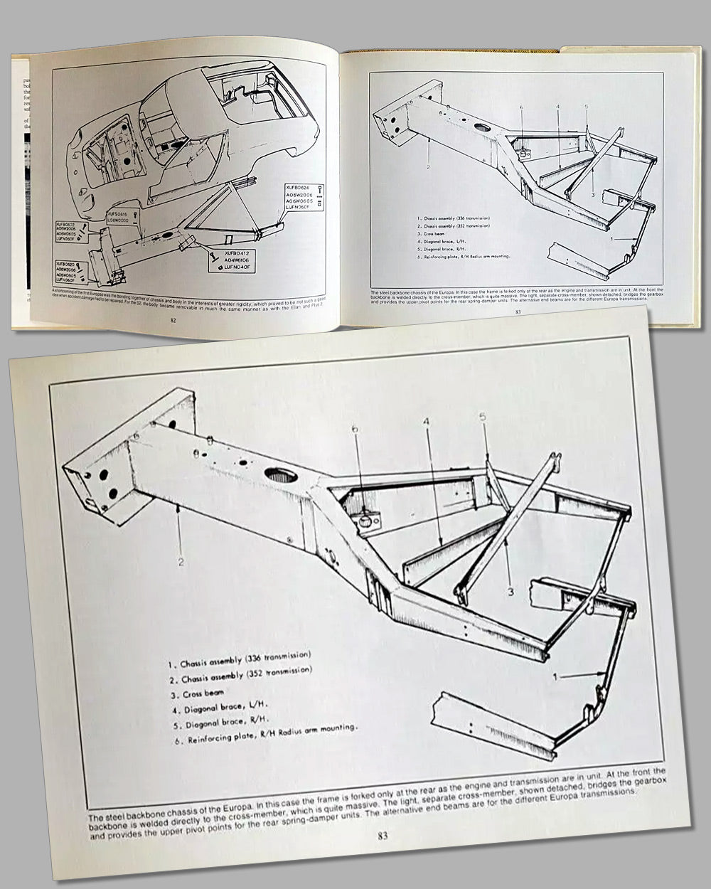 Two Lotus books, Lotus Elan Super Profile by Graham Arnold, 1982 and Lotus Elan & Europa by John Bolster, 1980 3