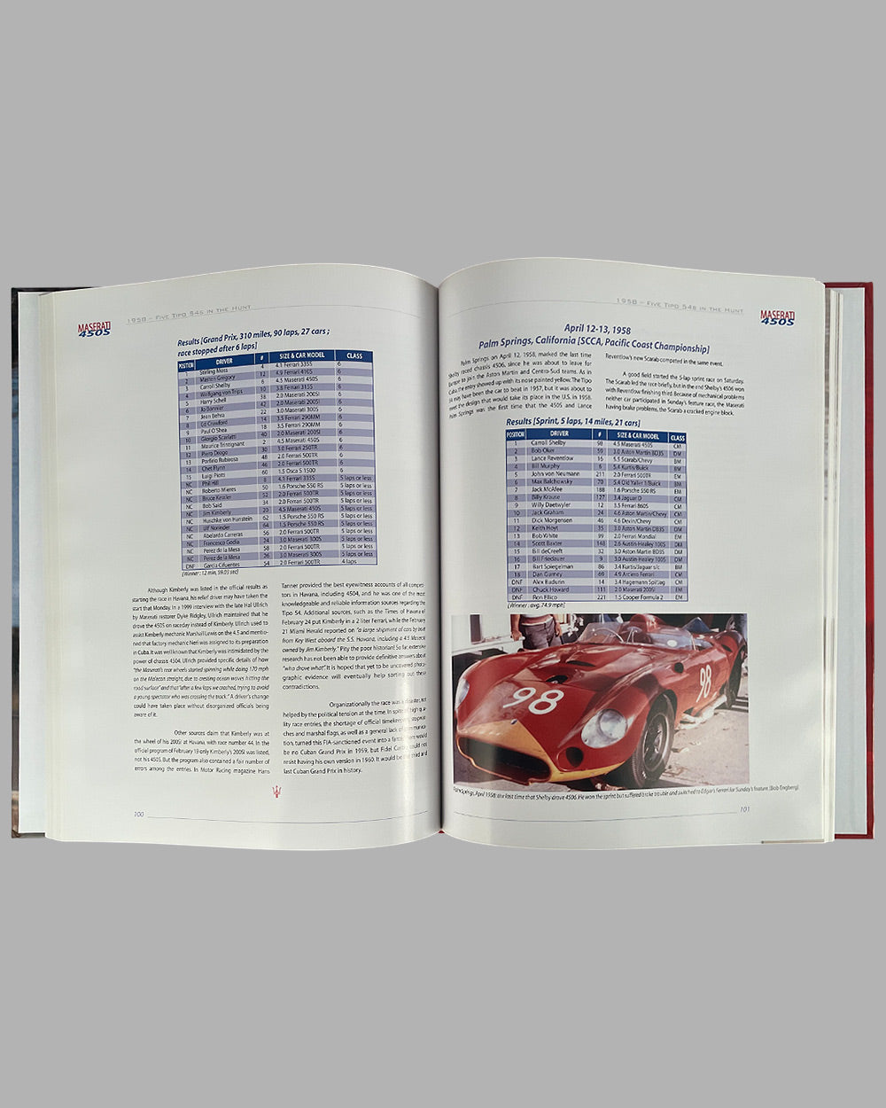 Maserati 450S - The Fastest Sports Racing Car of the 50’s book by Mechel Bollée and Willem Oosthoek, 1st edition, 2005, signed by both authors 5