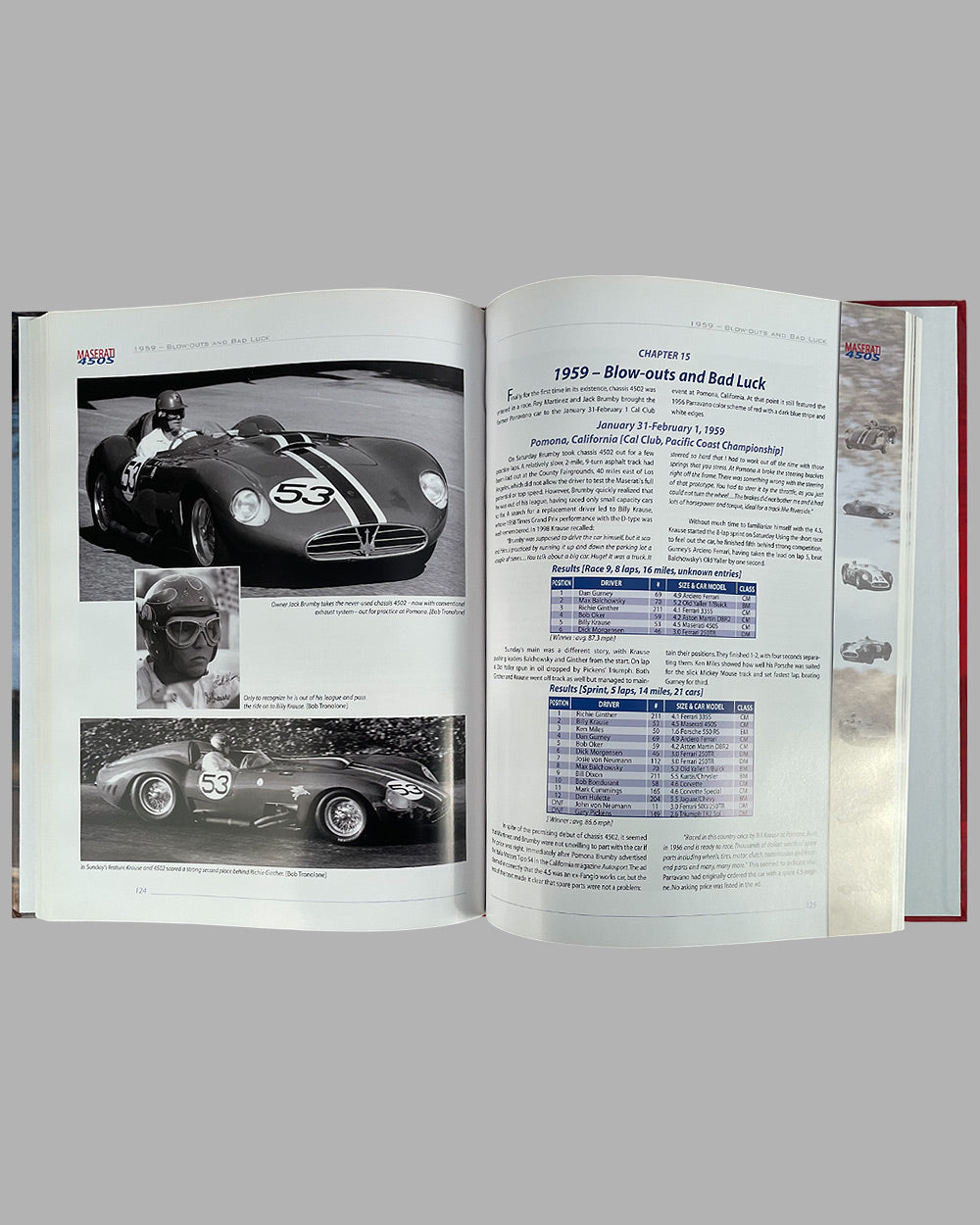 Maserati 450S - The Fastest Sports Racing Car of the 50’s book by Mechel Bollée and Willem Oosthoek, 1st edition, 2005, signed by both authors 6