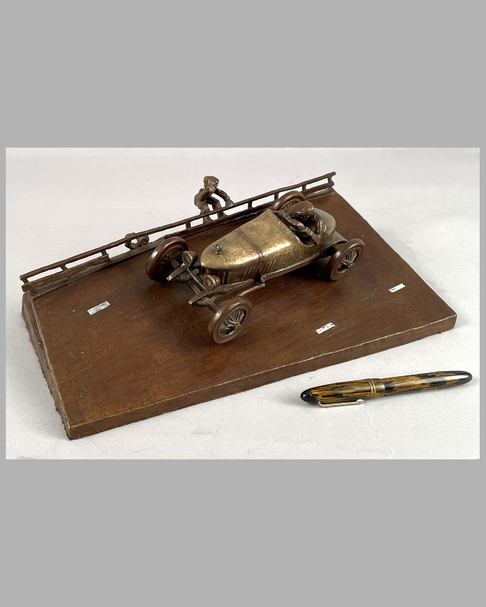 "On the Boards" cast bronze sculpture by Thomas Melahn, (1927-2008)