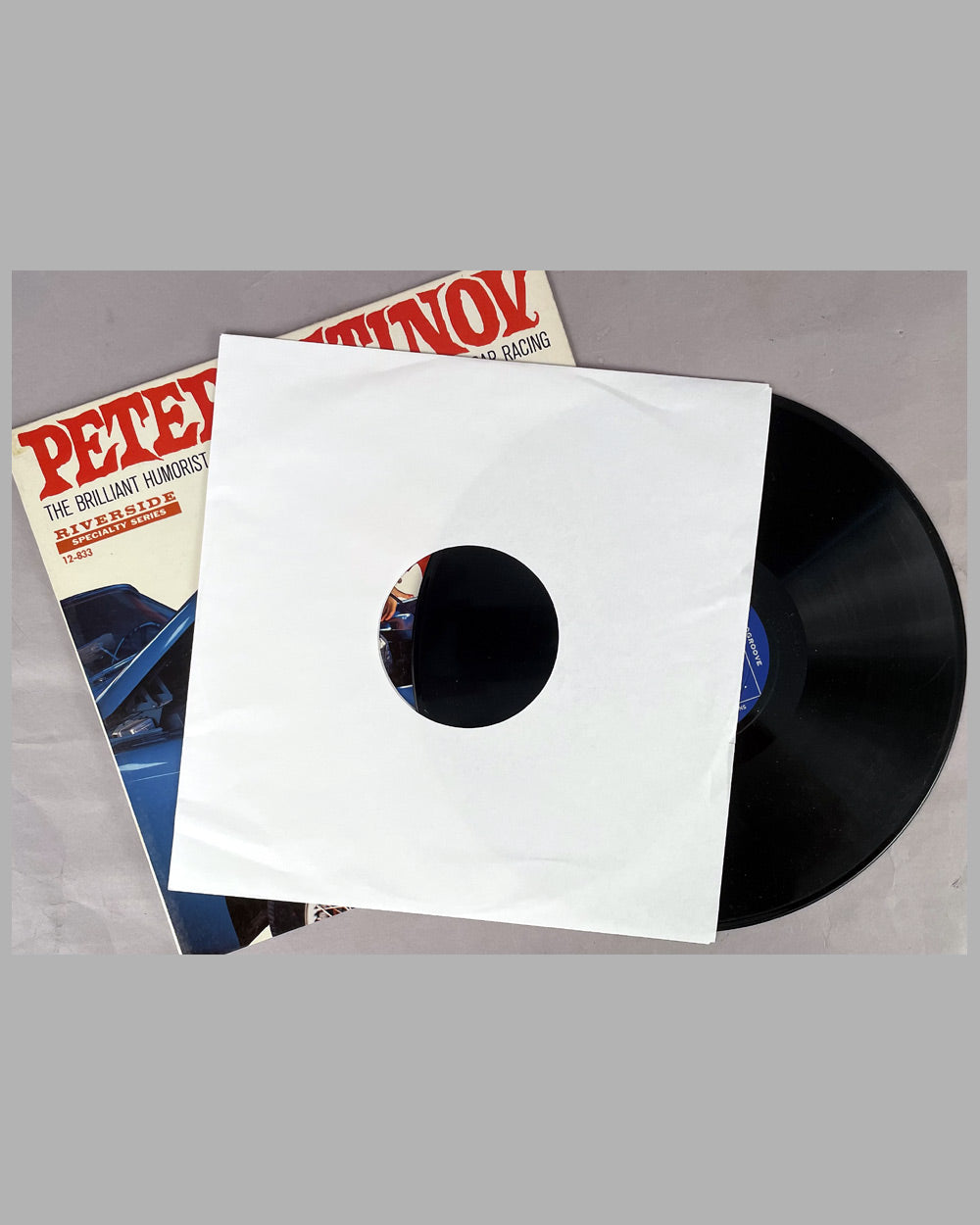 Peter Ustinov - The Brilliant Humorist Takes a Devastating Look at Sports Car Racing vinyl album 2