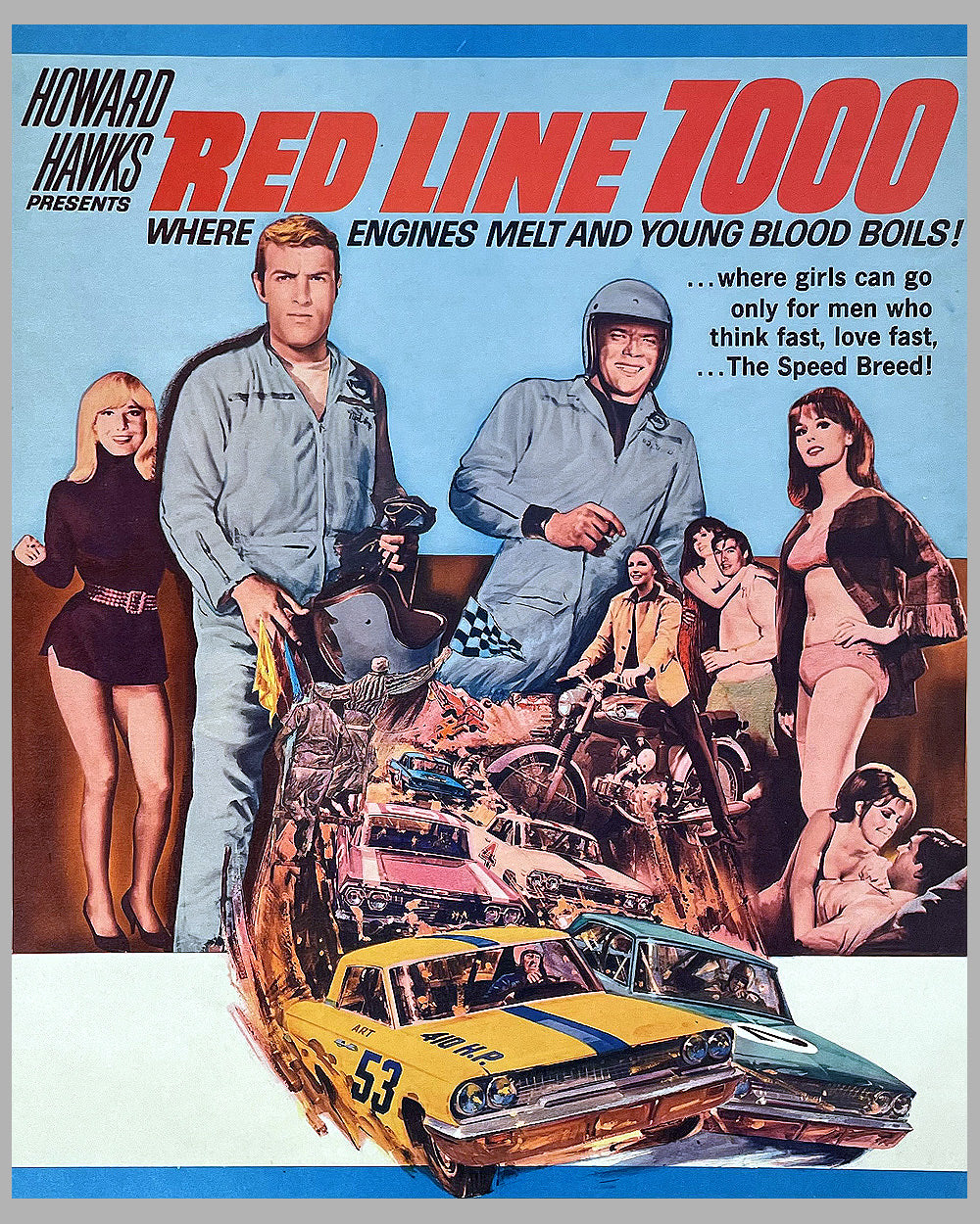 Red Line 1000 movie poster 1965, U.S.A., starring James Caan 2