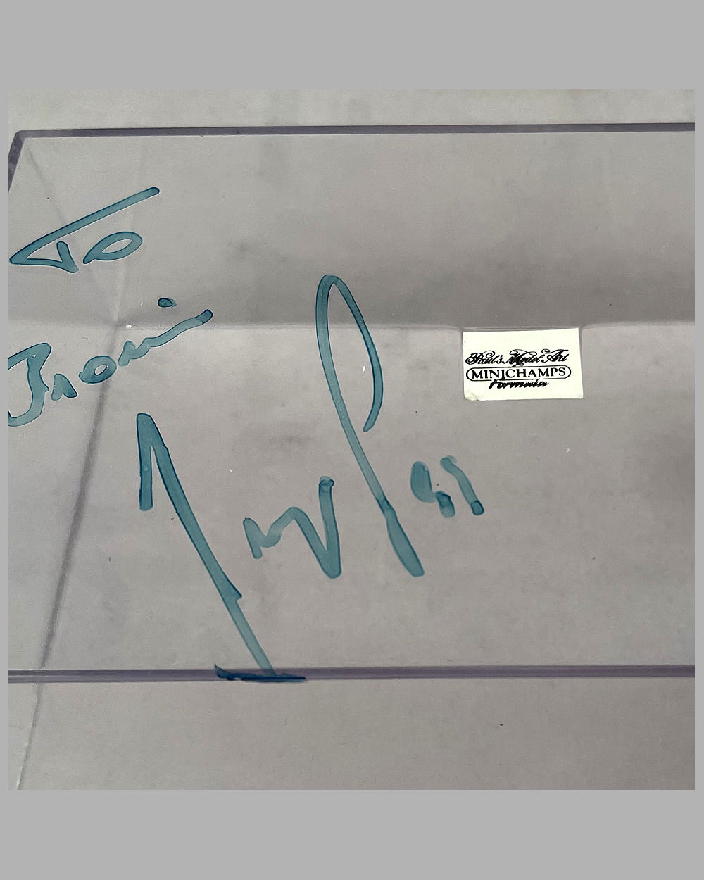 Benetton Renault B 197 Formula 1 model by Minichanps, autographed by Berger 5