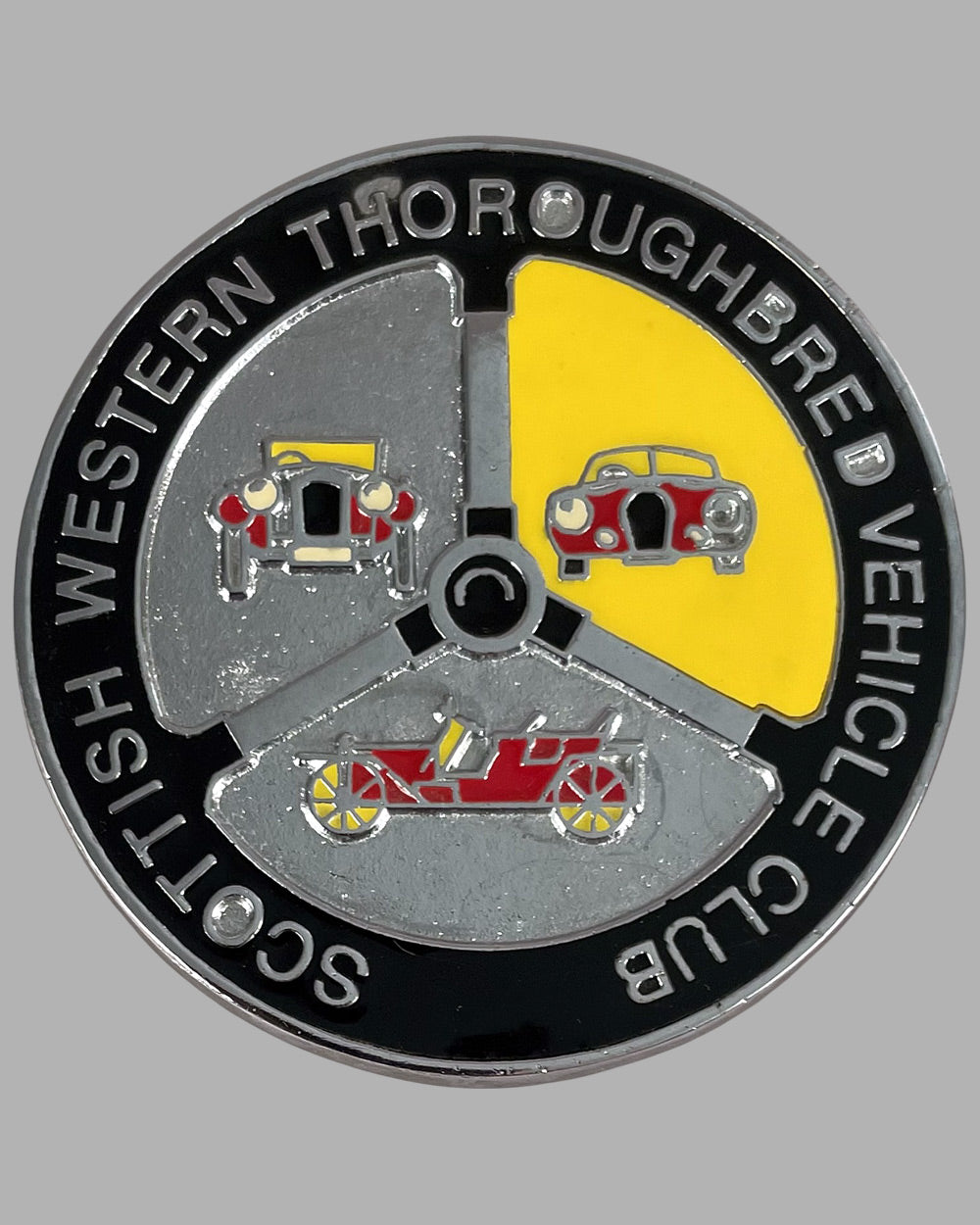 Scottish Western Thoroughbred Vehicle Club grill badge