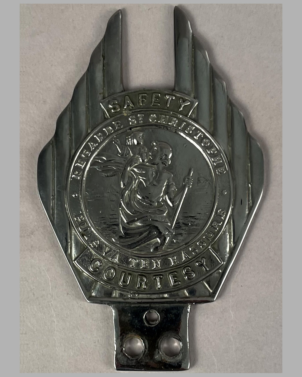 Saint Christopher bumper or bar badge