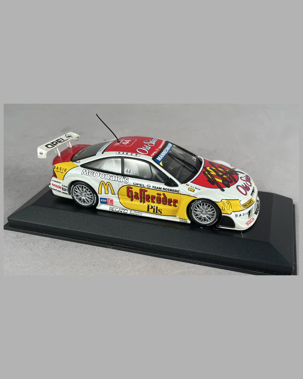 Hans Joachim Stuck’s 1996 Opel Calibra by Paul’s Model Art, Minichamps, autographed by the driver 2