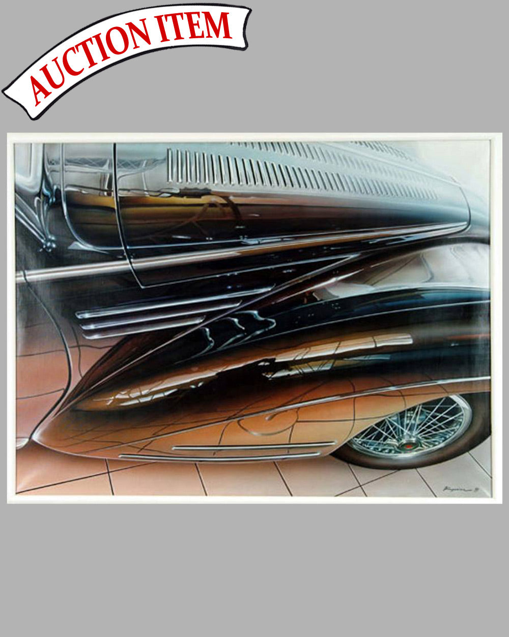 Talbot Lago large painting by Jacob Kapica