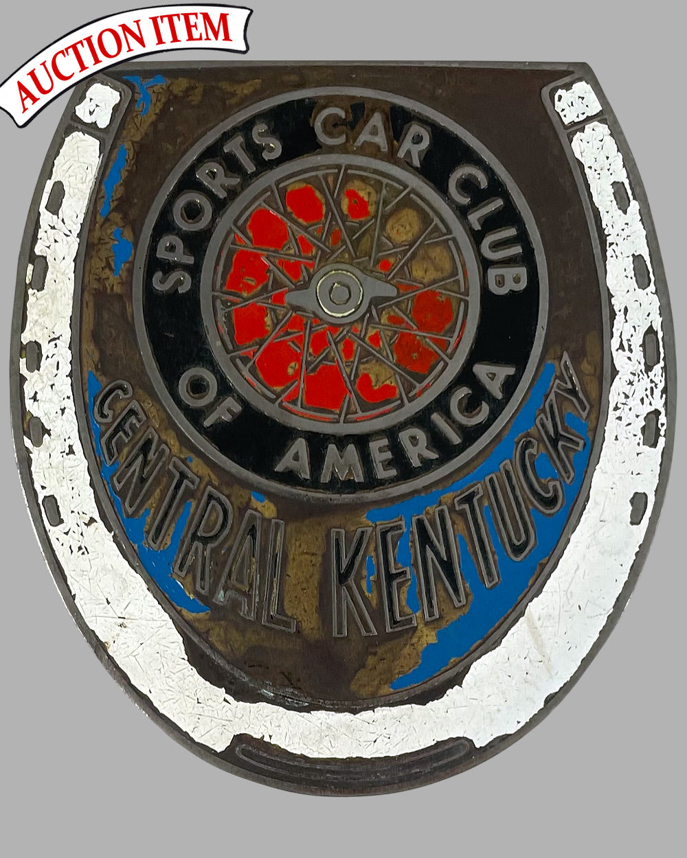 Sports Car Club of America (SCCA) Central Kentucky vintage badge