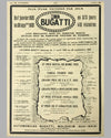 1926 - Bugatti original magazine ad, from March 10 issue of La Vie Automobile