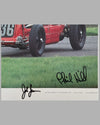 Phil Hill autographed color photograph by John Lamm 3