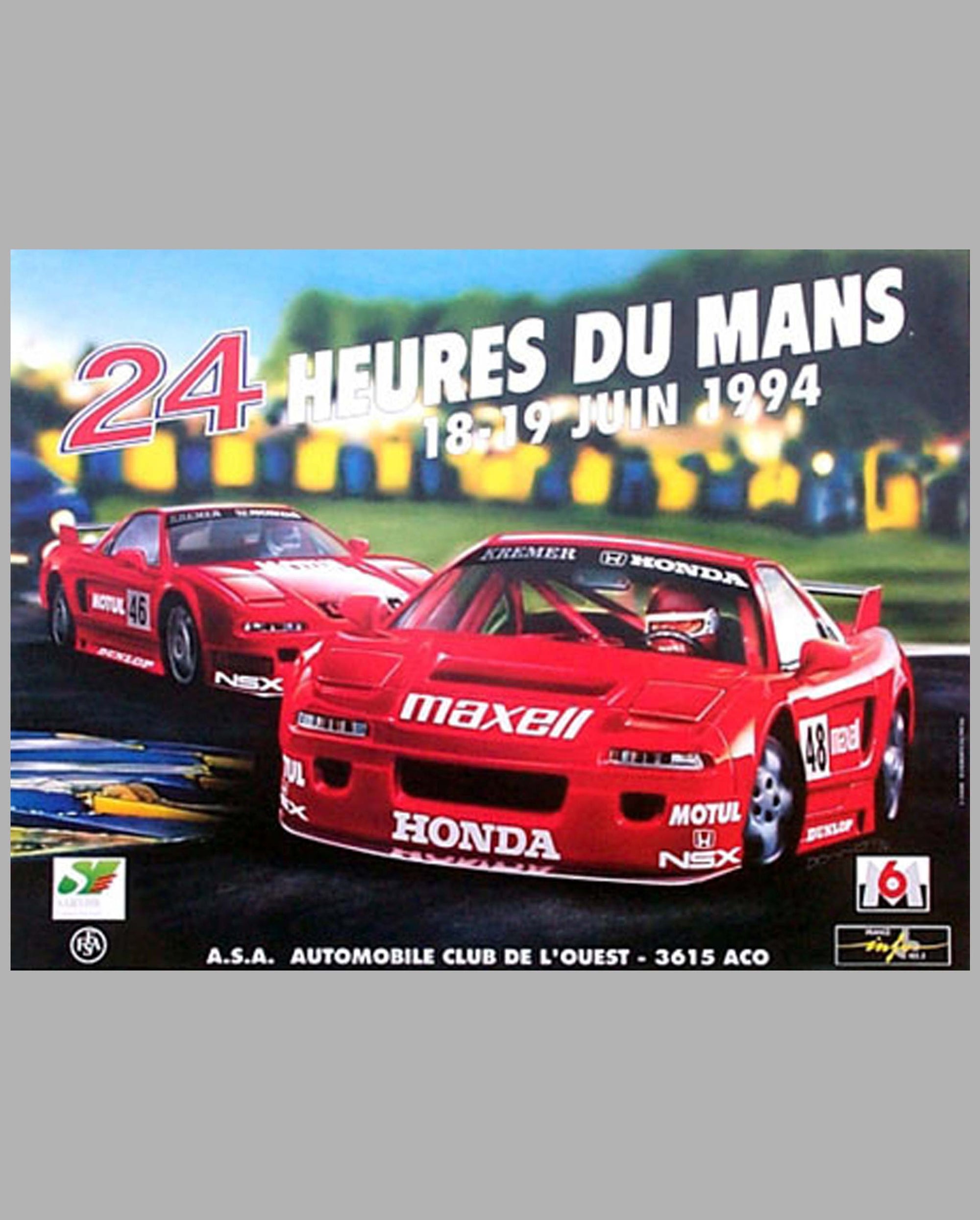 1994 24 Heures du Mans Original Poster