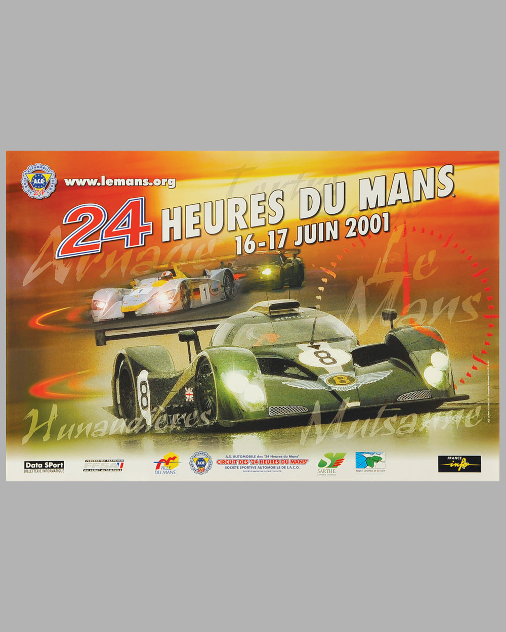 2001 - 24 Heures du Mans Original Poster