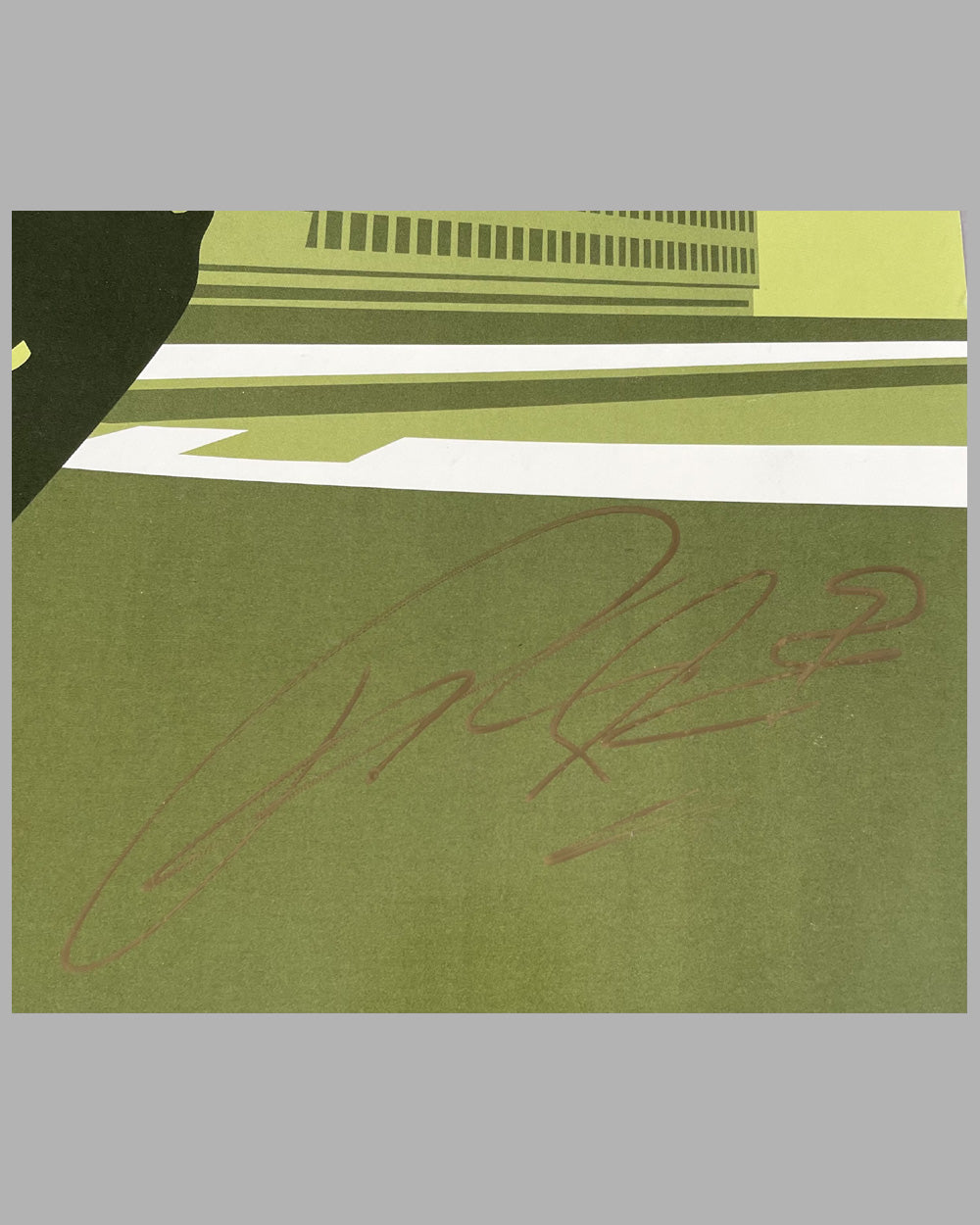 2003 Grand Prix de France original poster, autographed by the winner 3