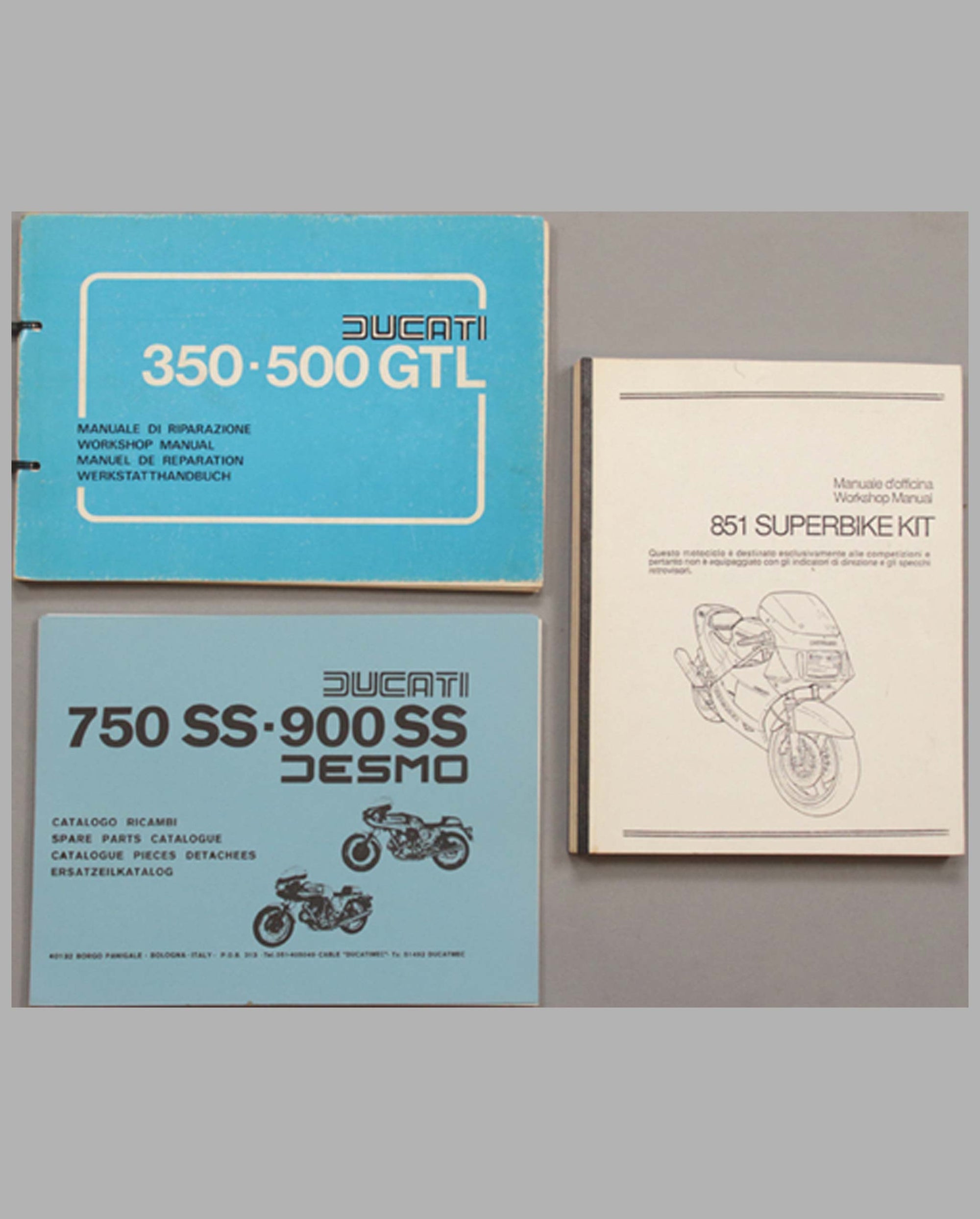 Three Ducati workshop manuals