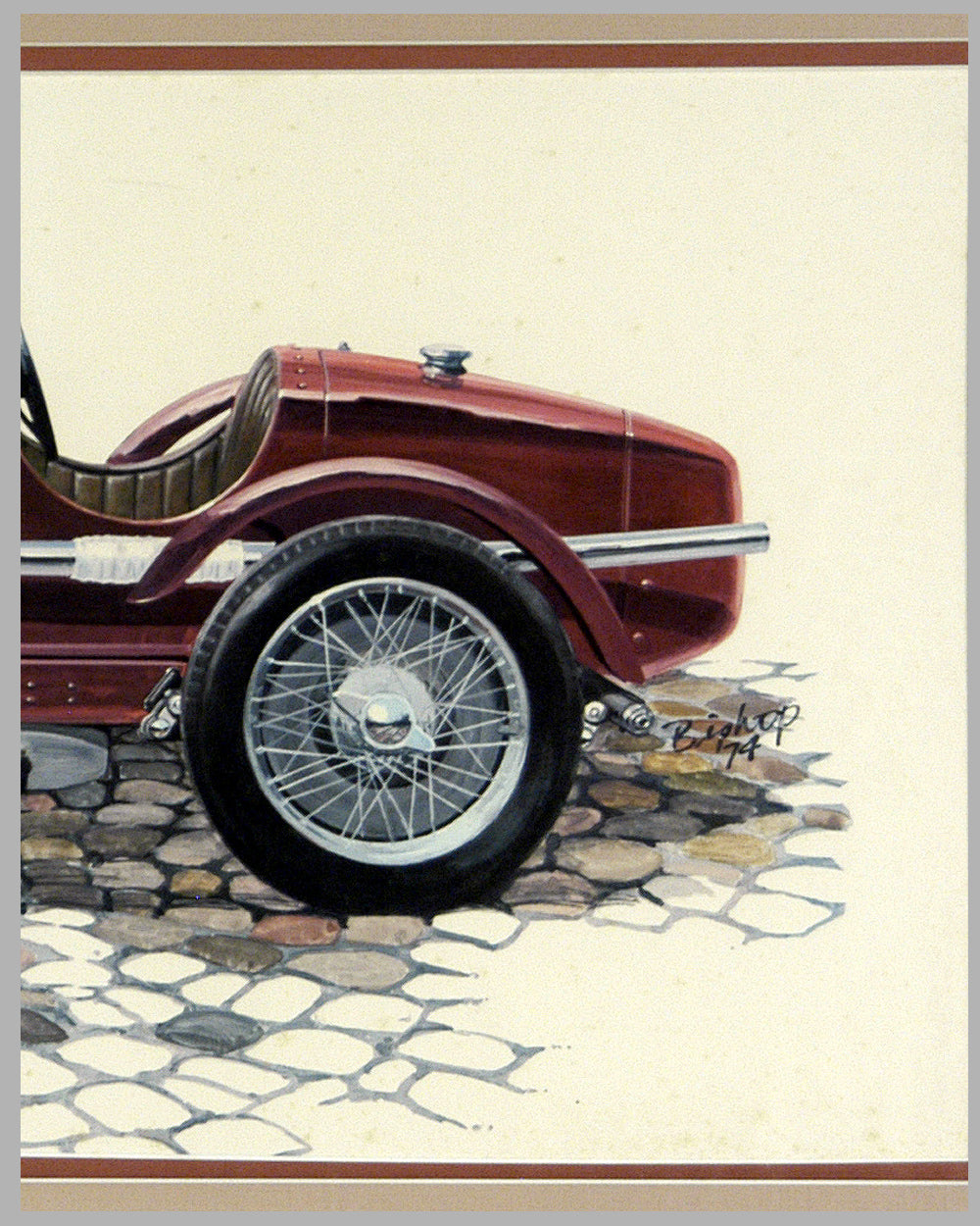 1931 Alfa Romeo 8C2300 Monza print by Peter Q. Bishop 3