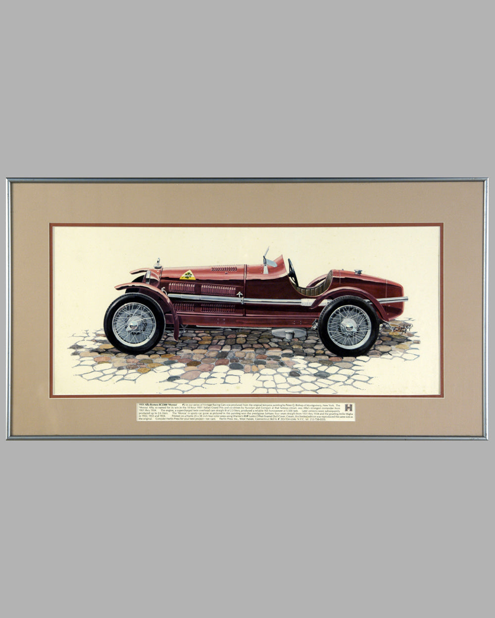 1931 Alfa Romeo 8C2300 Monza print by Peter Q. Bishop