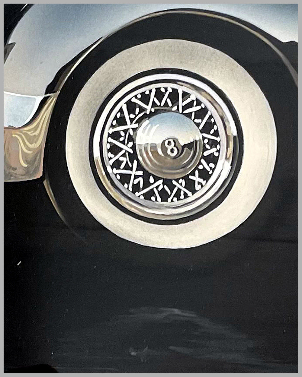 1936 Auburn 852 Speedster gouache by Thierry Thompson 3