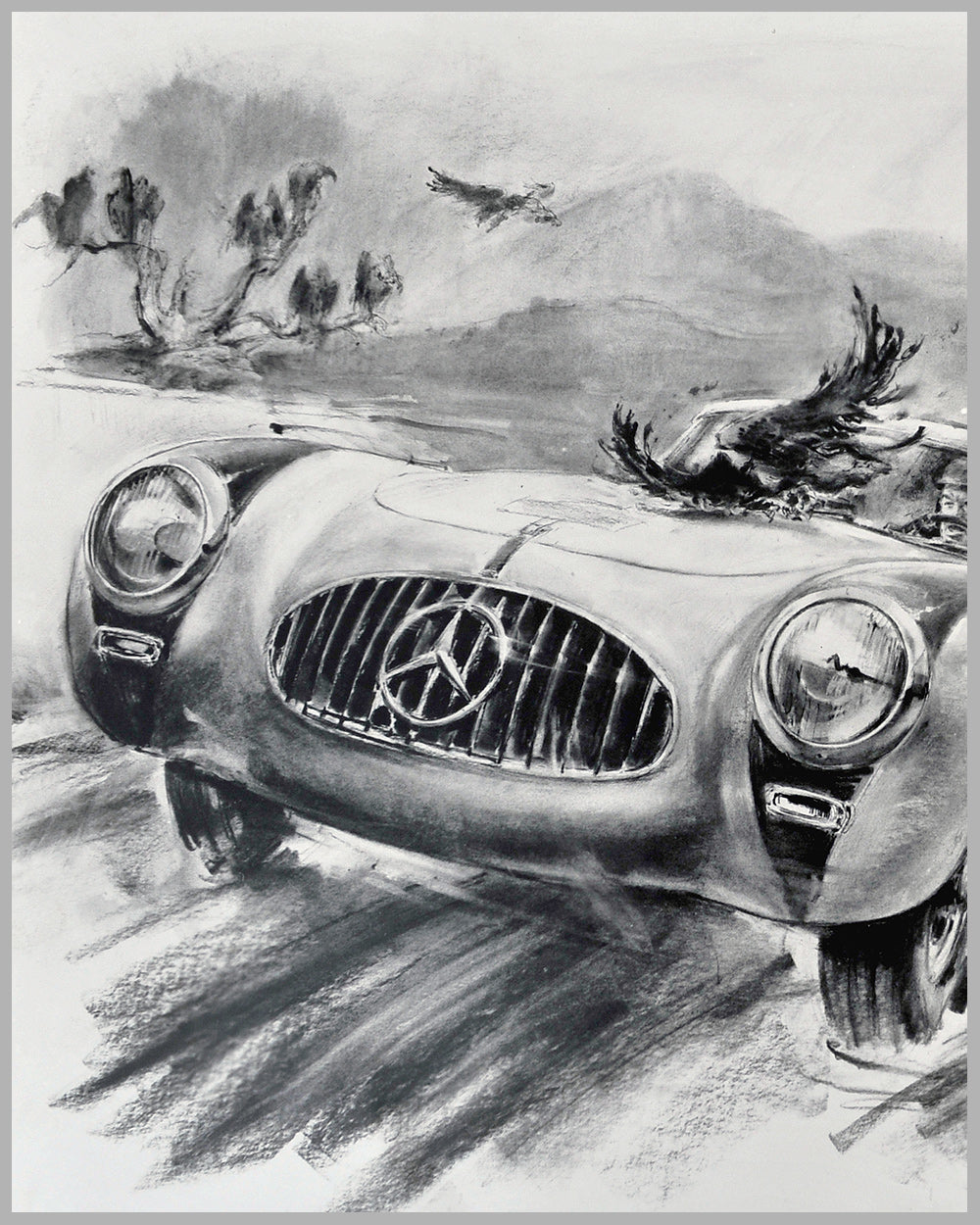 1952 Carrera Panamericana photographic print by Hans Liska, Germany 2