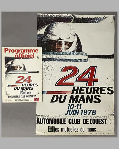 1978 - 24 Hours of Le Mans official program and poster