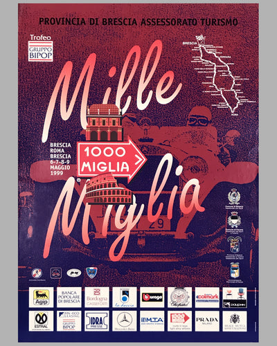 Mille Miglia 1999 official event poster
