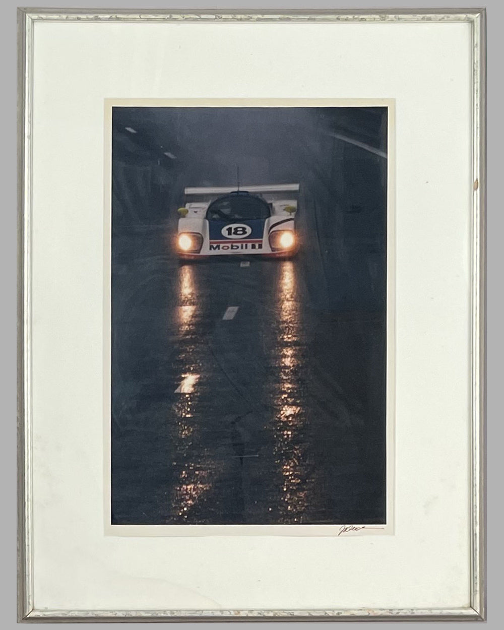 1989 Aston Martin Group C car at Spa, color photograph by Jesse Alexander