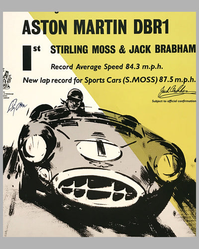 1000 KM of Nurburgring Aston Martin victory poster 2