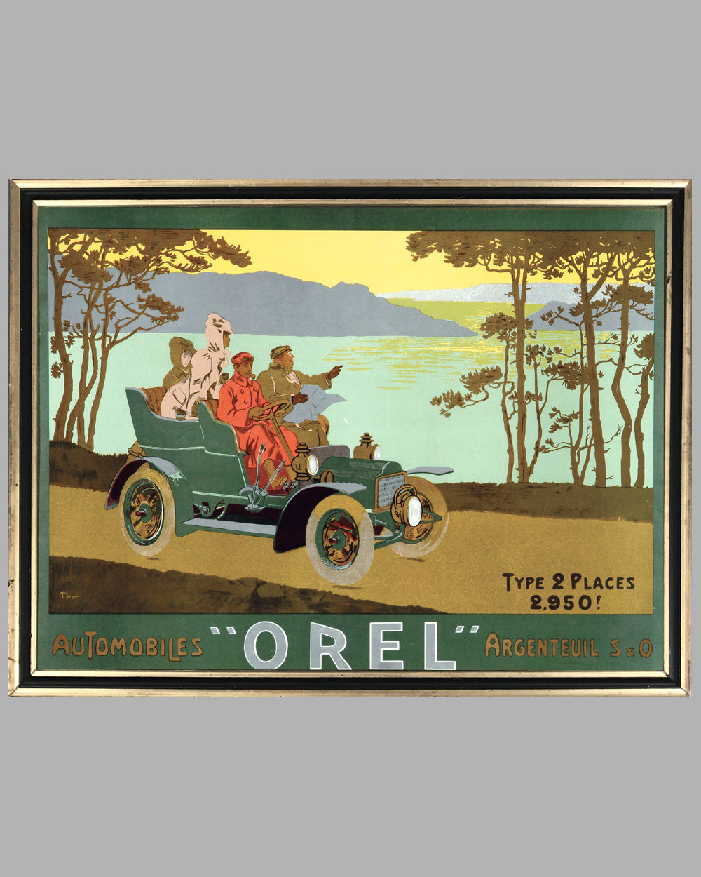 Automobiles Orel advertising poster, by Thor