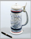 Aviation Pioneers decorative ceramic beer stein early 1970’s