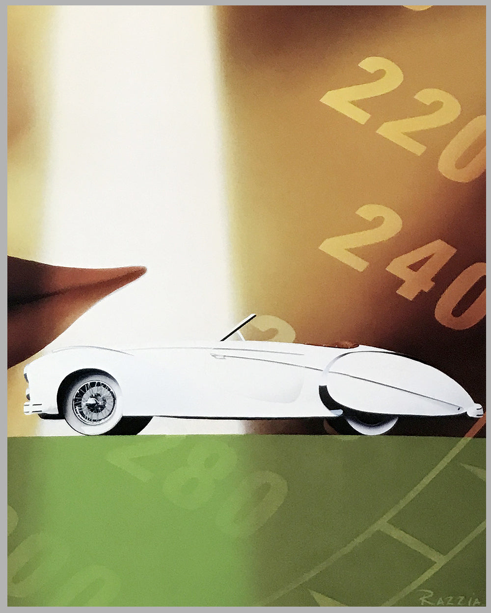Parc de Bagatelle Concours d' Elegance 2000 in Paris poster by Razzia 2