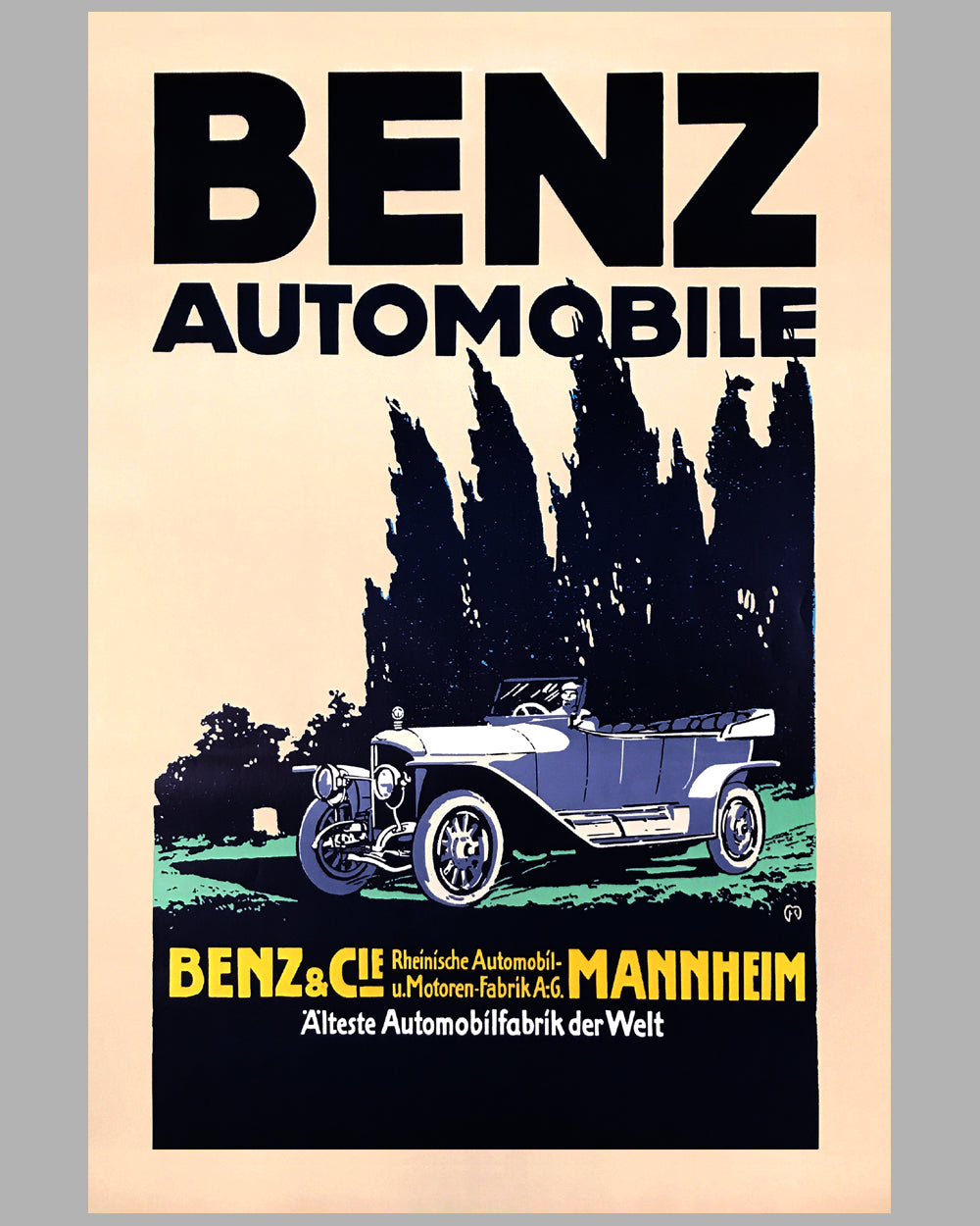 Benz Automobile poster factory reproduction poster