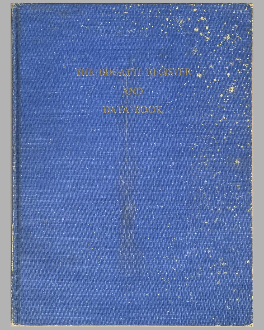 Bugatti register and data book from USCCA founder Edgar Roy