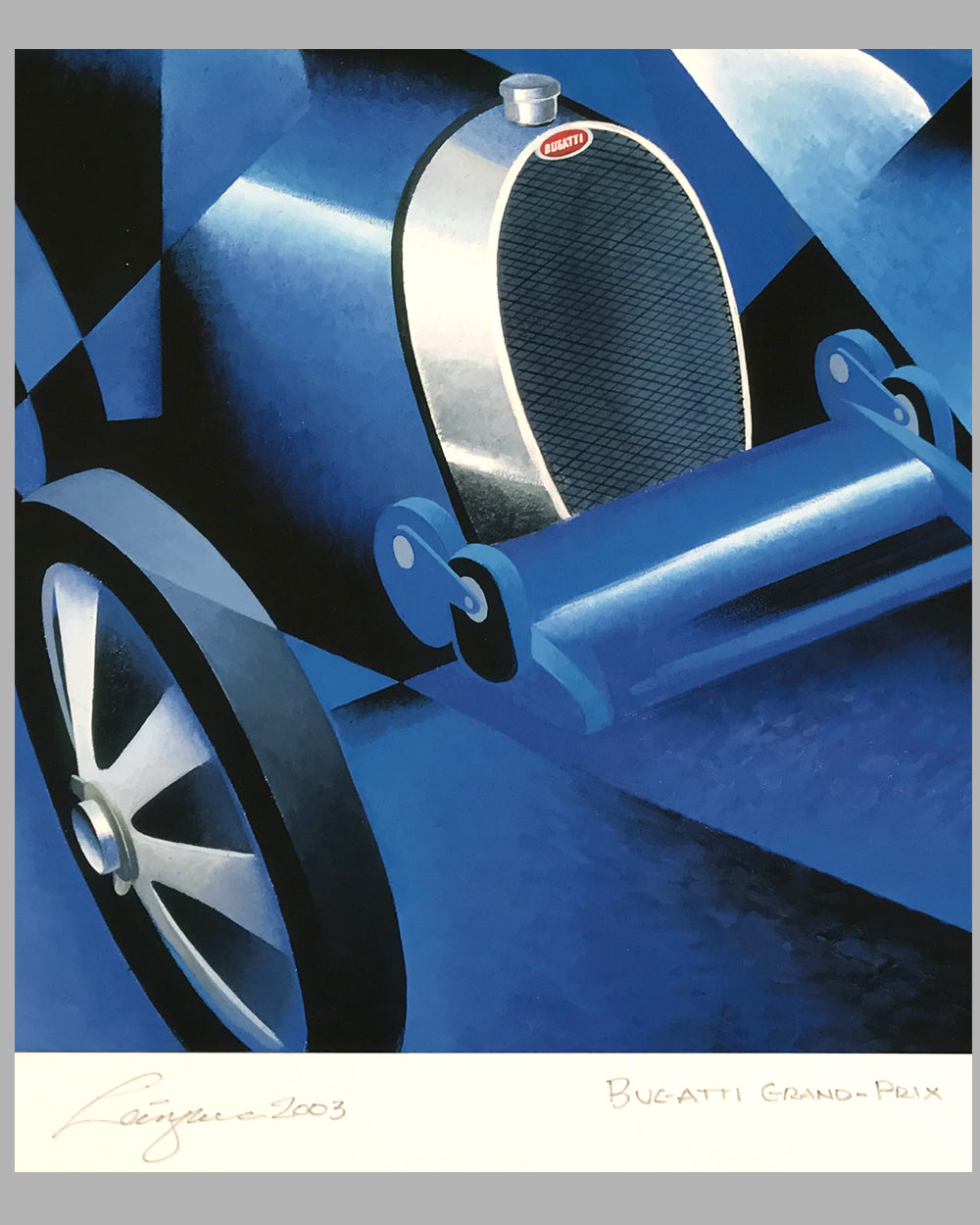 Bugatti Grand Prix giclée by Alain Lévesque
