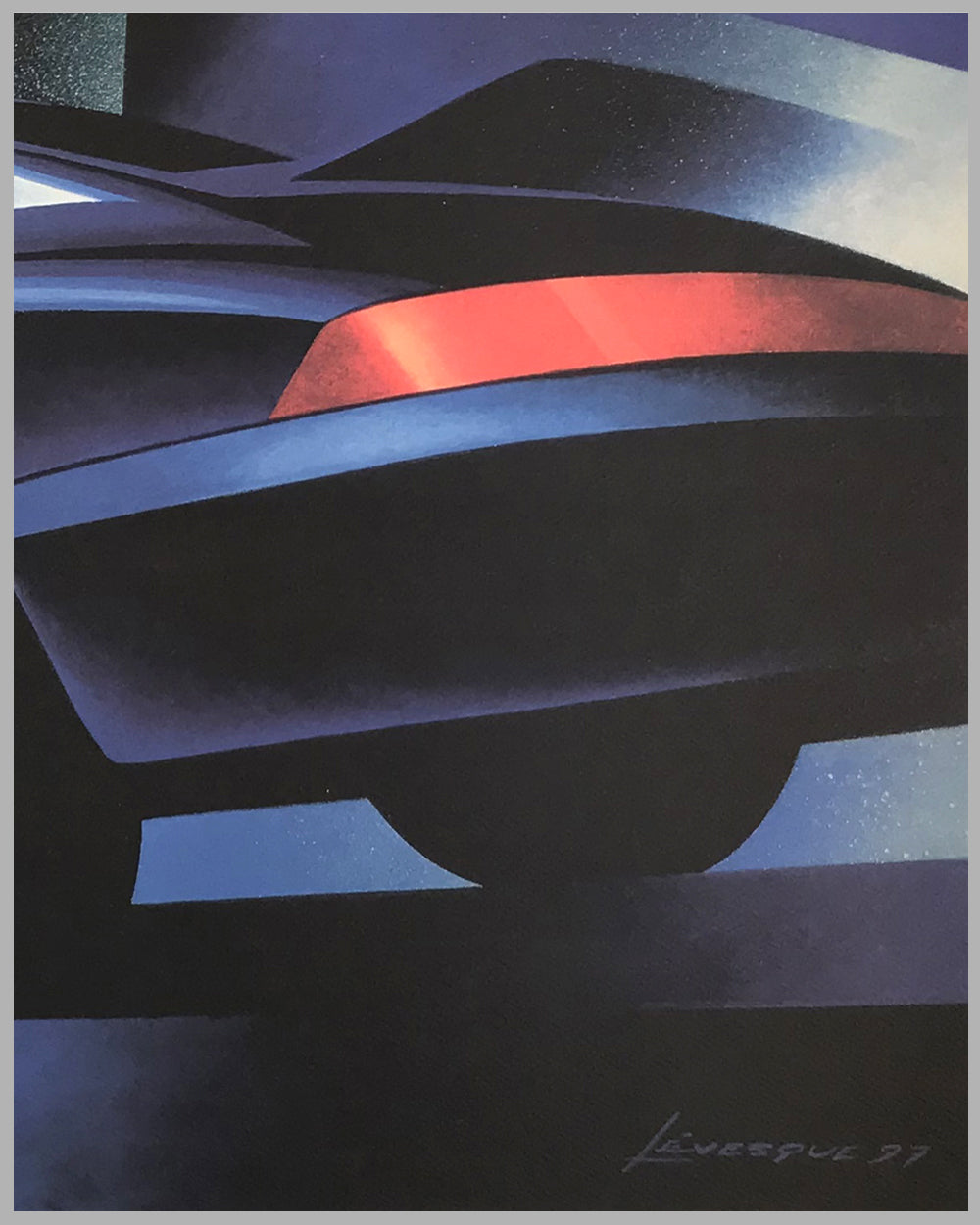 Carrera 4 lithograph by Alain Lévesque