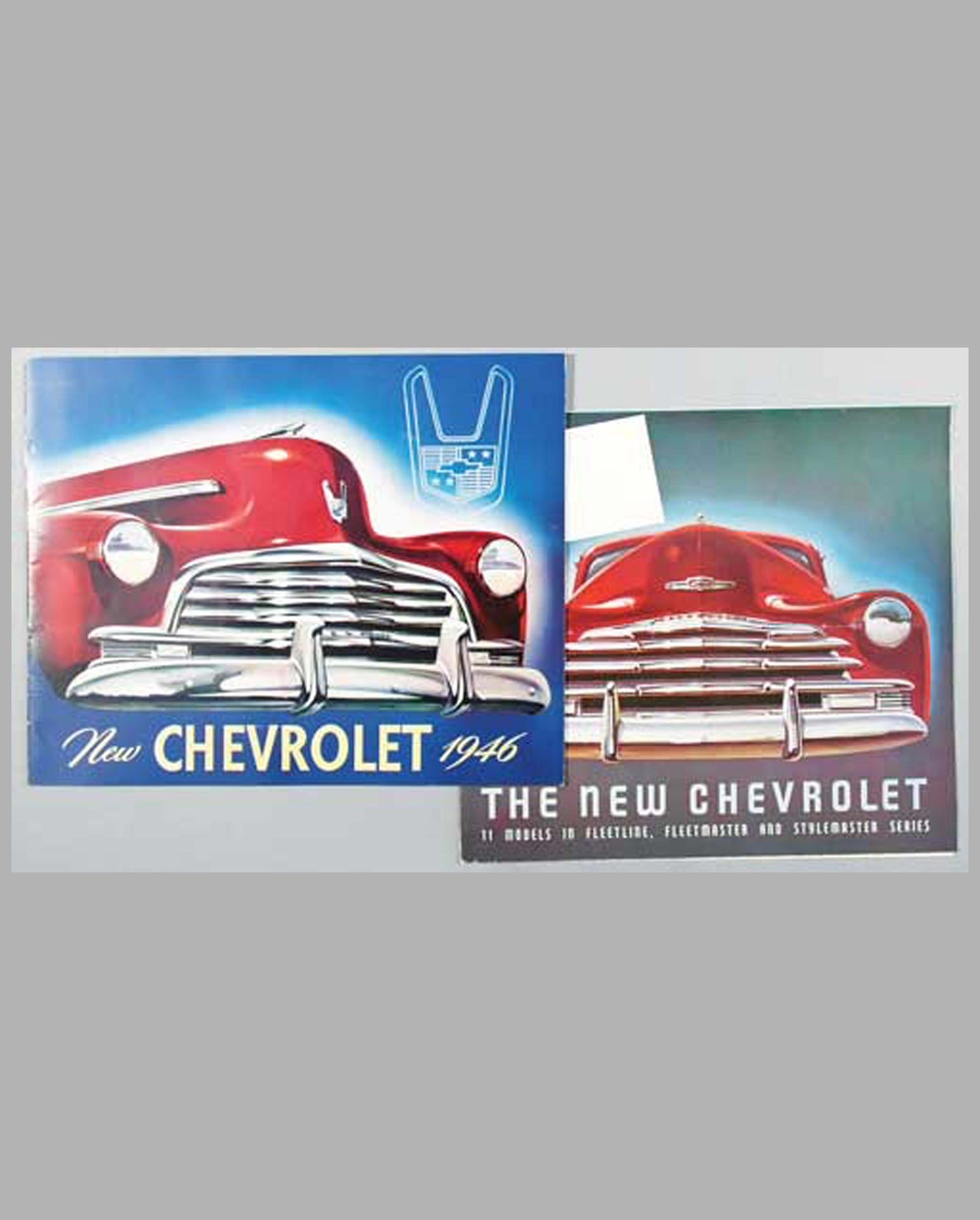 Two Chevrolet original color sales brochures
