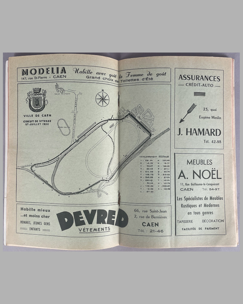 The 1st Grand Prix de Caen, 1952 Circuit de Vitesse de la Prairie race program 4