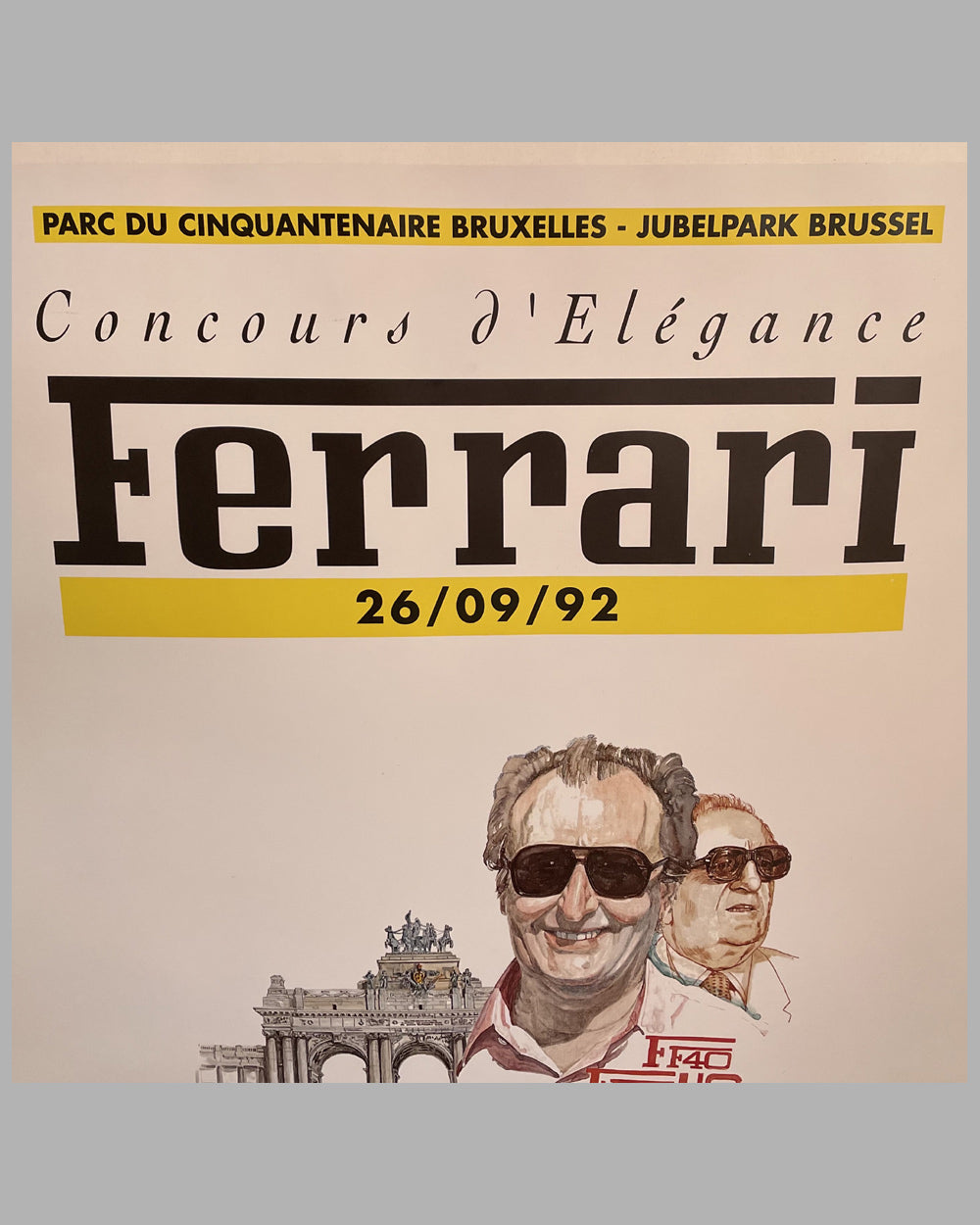 Ferrari FF40 celebration 1992 large bus stop advertising poster 2