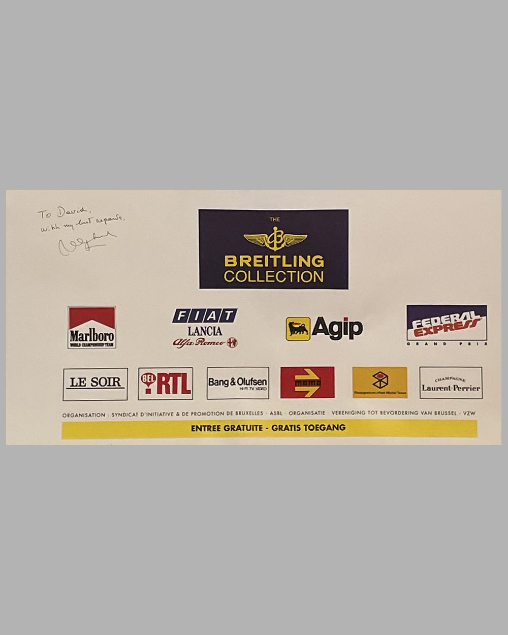 Ferrari FF40 celebration 1992 large bus stop advertising poster 4