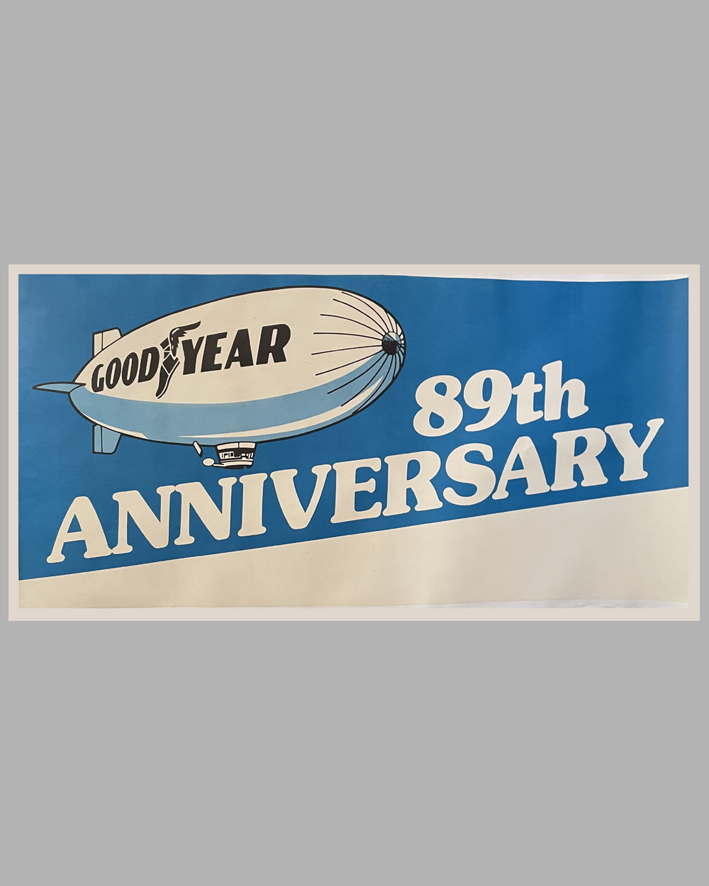 Large 89th Anniversary Goodyear factory poster, 1986
