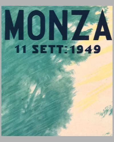Gran Premio d' Europa, Monza 1949, original poster by Matta 3