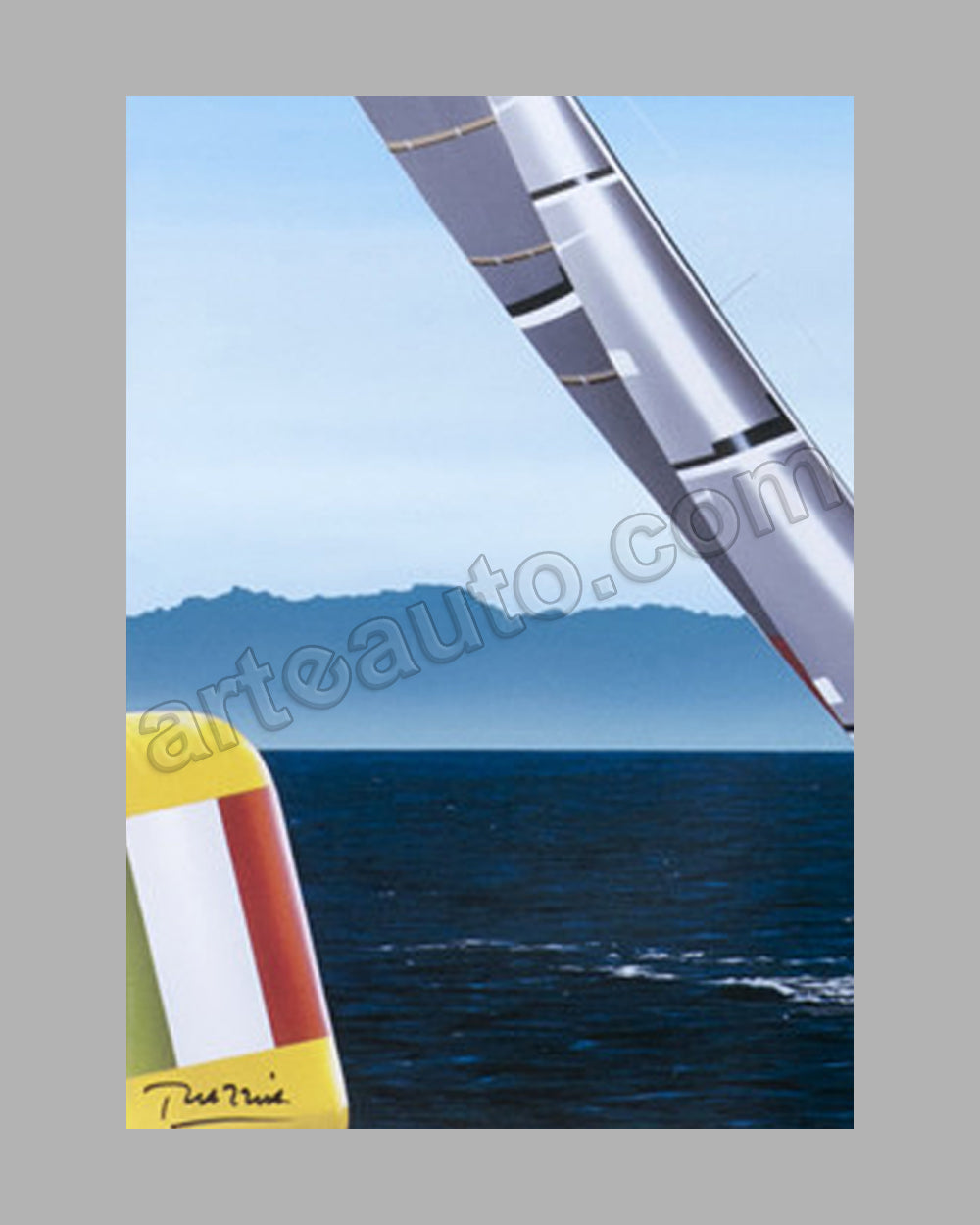 Louis Vuitton Trophy - La Maddalena Sardegna 2010 large poster by Razzia