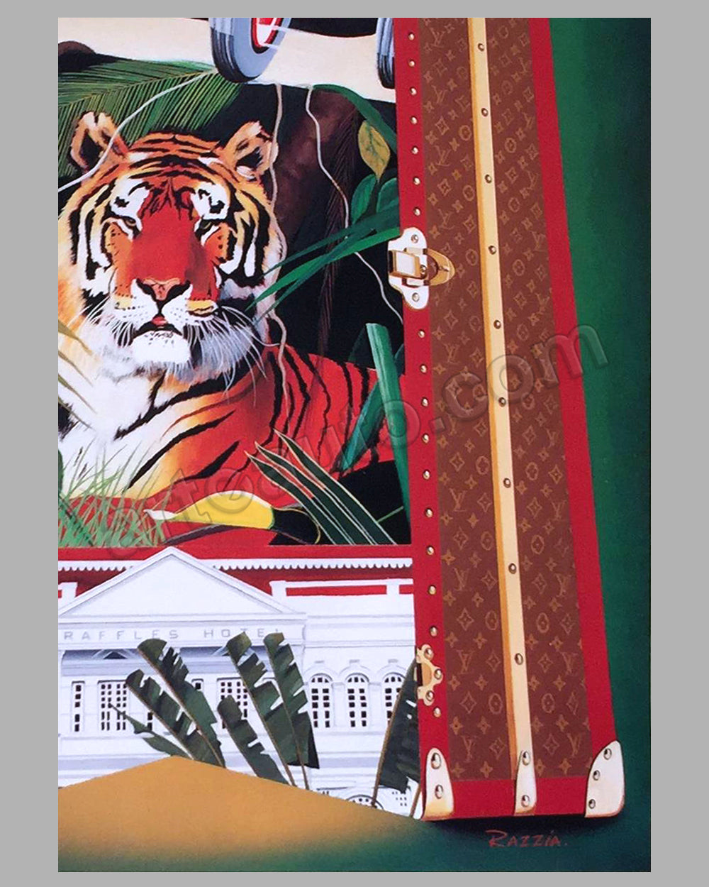 Louis Vuitton Vintage Equator Run 1993 Large event poster by Razzia