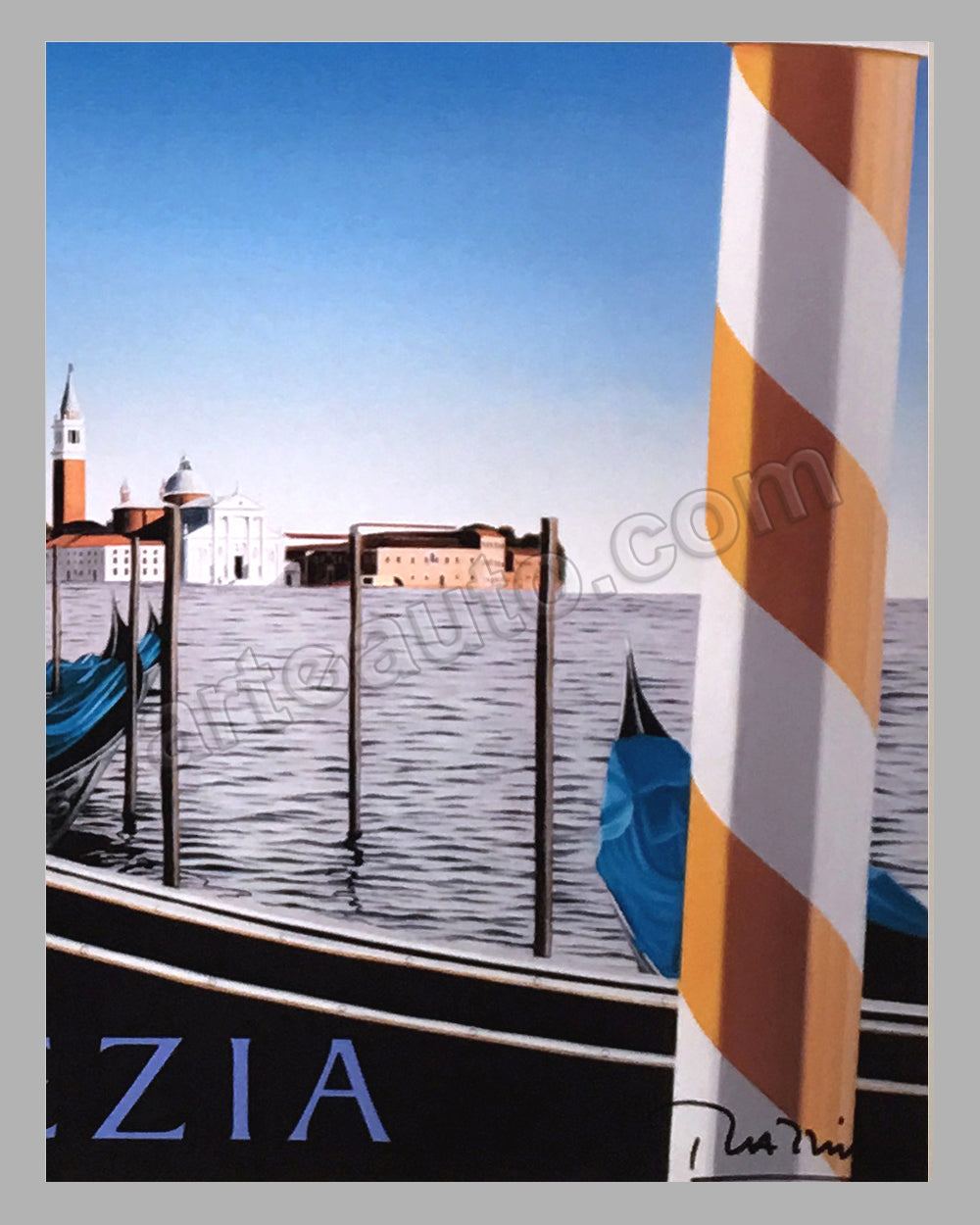 Louis Vuitton Classic Serenissima Run large original poster by Razzia